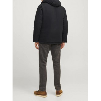 JJ Rebel by Jack & Jones Χειμωνιάτικο Μπουφάν Παρκά Αντιανεμικό Μαύρο 12264070 BLACK JJ Rebel by Jack & Jones Χειμωνιάτικο Μπουφάν Παρκά Αντιανεμικό Μαύρο 12264070 BLACK