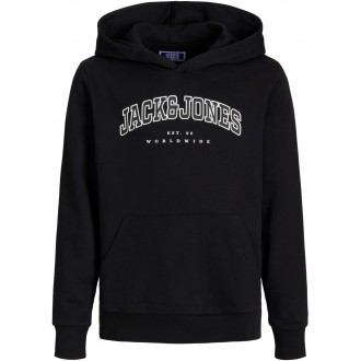Jack & Jones Φούτερ με Παιδικό Φούτερ με Κουκούλα Μαύρο 12259564 BLACK-LOOSE Jack & Jones Φούτερ με Παιδικό Φούτερ με Κουκούλα Μαύρο 12259564 BLACK-LOOSE