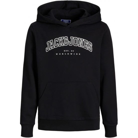 Jack & Jones Φούτερ με Παιδικό Φούτερ με Κουκούλα Μαύρο 12259564 BLACK-LOOSE Jack & Jones Φούτερ με Παιδικό Φούτερ με Κουκούλα Μαύρο 12259564 BLACK-LOOSE
