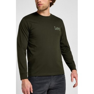 Lee Ανδρική μπλούζα μακρυμάνικη LMG0028 OLIVE NIGHT Lee Ανδρική μπλούζα μακρυμάνικη LMG0028 OLIVE NIGHT