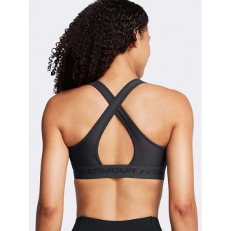 Under Armour Crossback Mid Bra Γυναικείο Μπουστάκι Γκρι 1361034-010 Under Armour Crossback Mid Bra Γυναικείο Μπουστάκι Γκρι 1361034-010