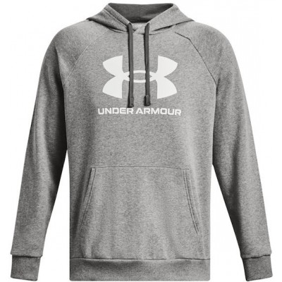 Under Armour UA Φούτερ Fleece με Κουκούλα Γκρι 1379758-025