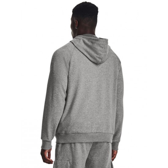 Under Armour UA Φούτερ Fleece με Κουκούλα Γκρι 1379758-025 Under Armour UA Φούτερ Fleece με Κουκούλα Γκρι 1379758-025