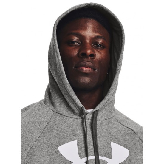 Under Armour UA Φούτερ Fleece με Κουκούλα Γκρι 1379758-025 Under Armour UA Φούτερ Fleece με Κουκούλα Γκρι 1379758-025