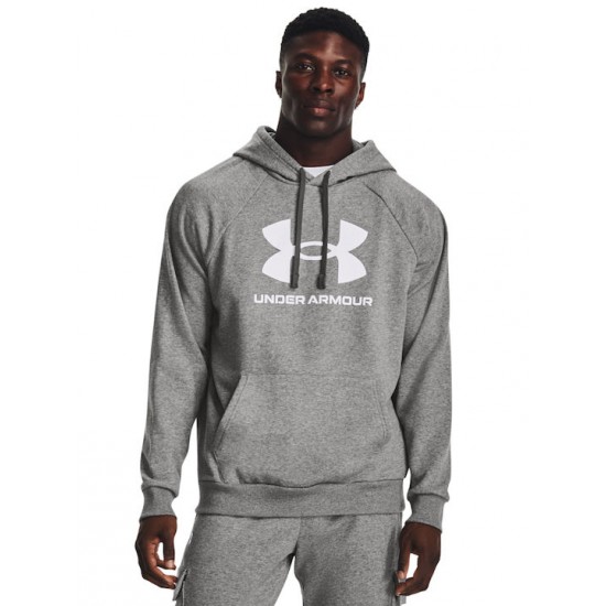 Under Armour UA Φούτερ Fleece με Κουκούλα Γκρι 1379758-025 Under Armour UA Φούτερ Fleece με Κουκούλα Γκρι 1379758-025