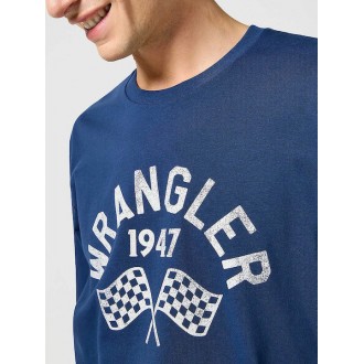 Wrangler Μπλούζα Μακρυμάνικη μπλε σκούρο 112357447-navy Wrangler Μπλούζα Μακρυμάνικη μπλε σκούρο 112357447-navy
