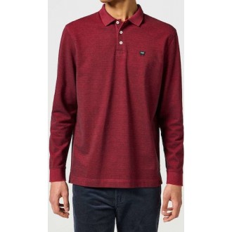 Wrangler Polo Μπλούζα Μακρυμάνικη ΜΠΟΡΝΤΟ 112357286 RED