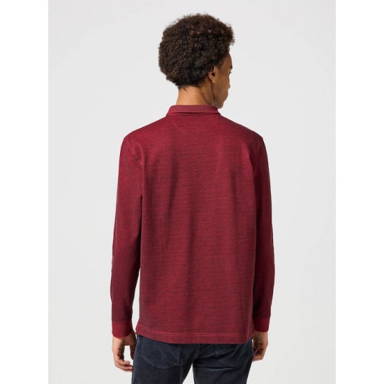 Wrangler Polo Μπλούζα Μακρυμάνικη ΜΠΟΡΝΤΟ 112357286 RED Wrangler Polo Μπλούζα Μακρυμάνικη ΜΠΟΡΝΤΟ 112357286 RED