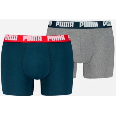 Puma Basic Ανδρικά Μποξεράκια 2Pack 701226387 006 020 - navy-green melange Puma Basic Ανδρικά Μποξεράκια 2Pack 701226387 006 020 - navy-green melange