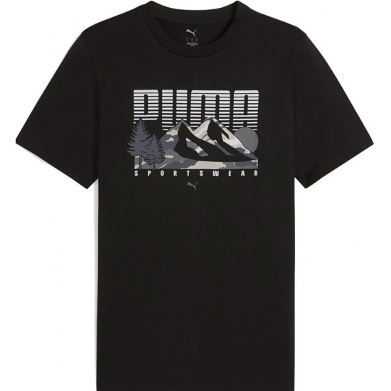Puma Graphics Mountain Tee Men T-shirt White 684828-01