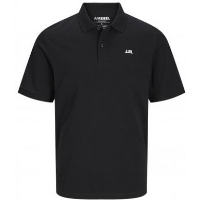 JJ REBEL by Jack & Jones POLO μάυρο 12264439 - black JJ REBEL by Jack & Jones POLO μάυρο 12264439 - black