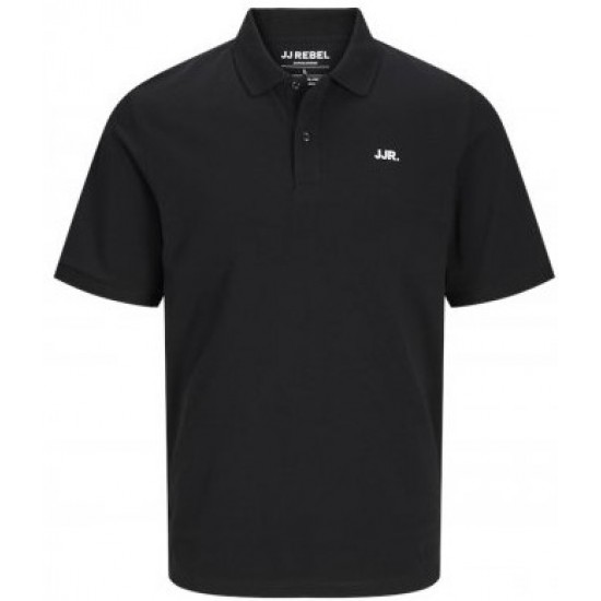 JJ REBEL by Jack & Jones POLO μάυρο 12264439 - black JJ REBEL by Jack & Jones POLO μάυρο 12264439 - black