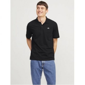 JJ REBEL by Jack & Jones POLO μάυρο 12264439 - black JJ REBEL by Jack & Jones POLO μάυρο 12264439 - black
