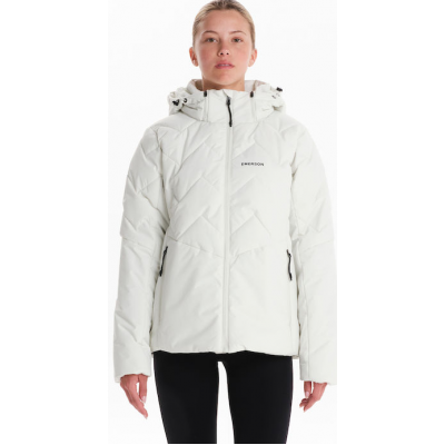 Emerson Κοντό Γυναικείο Puffer Μπουφάν 242.EW10.39 OFF WHITE Emerson Κοντό Γυναικείο Puffer Μπουφάν 242.EW10.39 OFF WHITE
