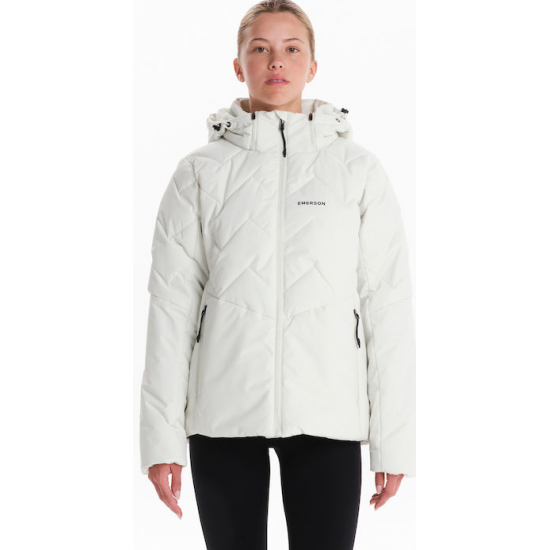 Emerson Κοντό Γυναικείο Puffer Μπουφάν  242.EW10.39   OFF WHITE