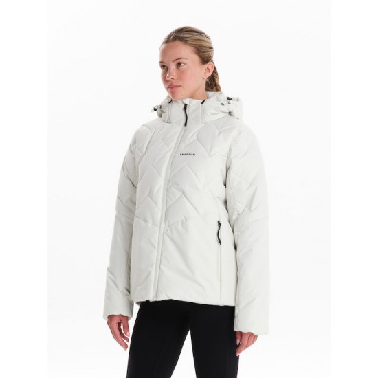 Emerson Κοντό Γυναικείο Puffer Μπουφάν  242.EW10.39   OFF WHITE