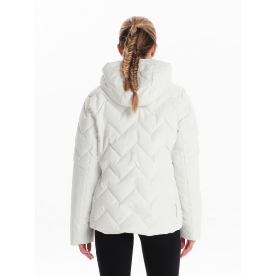 Emerson Κοντό Γυναικείο Puffer Μπουφάν  242.EW10.39   OFF WHITE