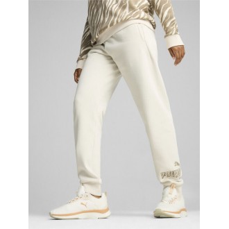 Puma Παντελόνι Φόρμας Fleece Μπεζ 681496-87 Puma Παντελόνι Φόρμας Fleece Μπεζ 681496-87
