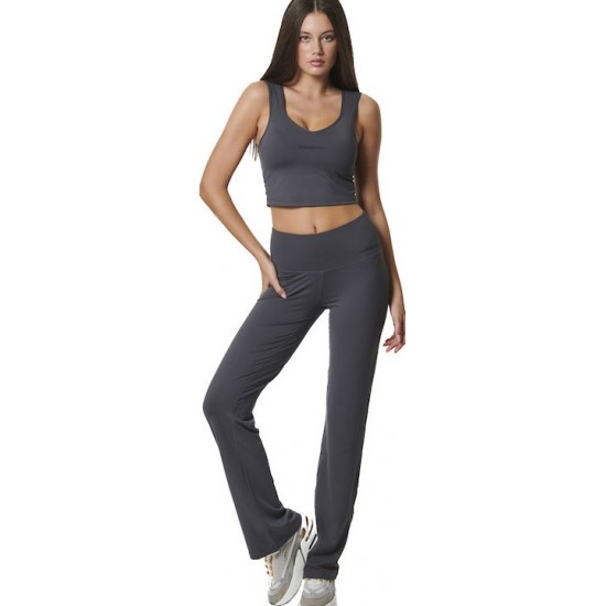 Body Action Γυναικείο Κολάν Ψηλόμεσο Γκρι 011426-PEARL GREY 03G Body Action Γυναικείο Κολάν Ψηλόμεσο Γκρι 011426-PEARL GREY 03G