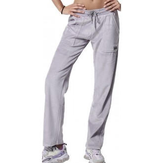 Body Action Παντελόνι Φόρμας Βελουτέ 021436-Lilac Grey