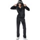Body Action Παντελόνι Φόρμας Βελουτέ Μαύρο 021436-01 Body Action Παντελόνι Φόρμας Βελουτέ Μαύρο 021436-01