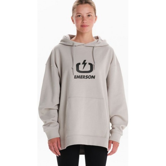 Emerson Γυναικείο Φούτερ με Κουκούλα 242.EW20.001-Grey Emerson Γυναικείο Φούτερ με Κουκούλα 242.EW20.001-Grey