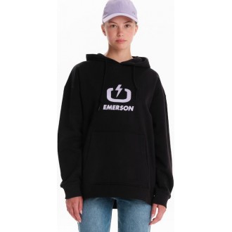 Emerson Γυναικείο Φούτερ με Κουκούλα Μαύρο 242.EW20.001-Black