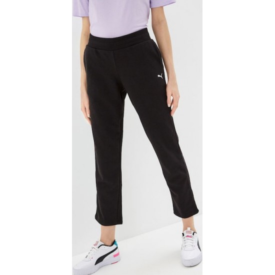 Puma Essentials Ψηλόμεσο Παντελόνι Φόρμας Μαύρο 586846-01 Puma Essentials Ψηλόμεσο Παντελόνι Φόρμας Μαύρο 586846-01