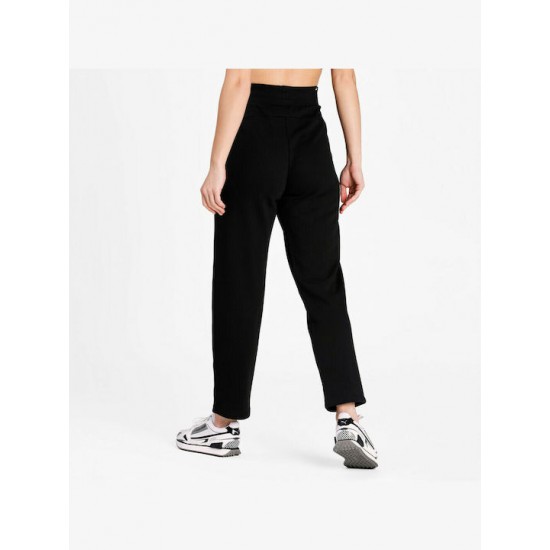 Puma Essentials Ψηλόμεσο Παντελόνι Φόρμας Μαύρο 586846-01 Puma Essentials Ψηλόμεσο Παντελόνι Φόρμας Μαύρο 586846-01