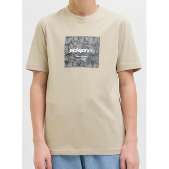 Jack and Jones Παιδικό Κοντομάνικο Μπλουζάκι Μπεζ 12274620 pure cashmere