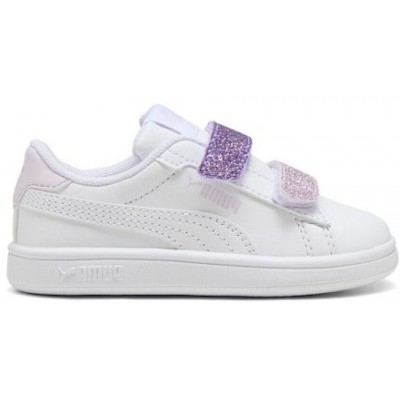 Puma Παιδικά Sneakers με Σκρατς Λευκά 395610-06
