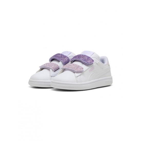 Puma Παιδικά Sneakers με Σκρατς Λευκά 395610-06