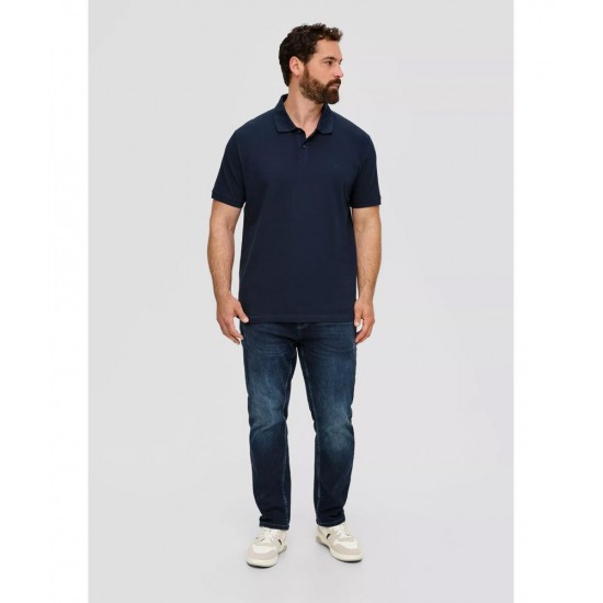 S.Oliver Ανδρικό Plus Size Polο Μπλουζάκι Υπερμέγεθος Navy Μπλε 2139798-5978 S.Oliver Ανδρικό Plus Size Polο Μπλουζάκι Υπερμέγεθος Navy Μπλε 2139798-5978