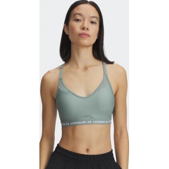 Under Armour Crossback Low Bra Γυναικείο Μπουστάκι Πράσινο 1386424-348