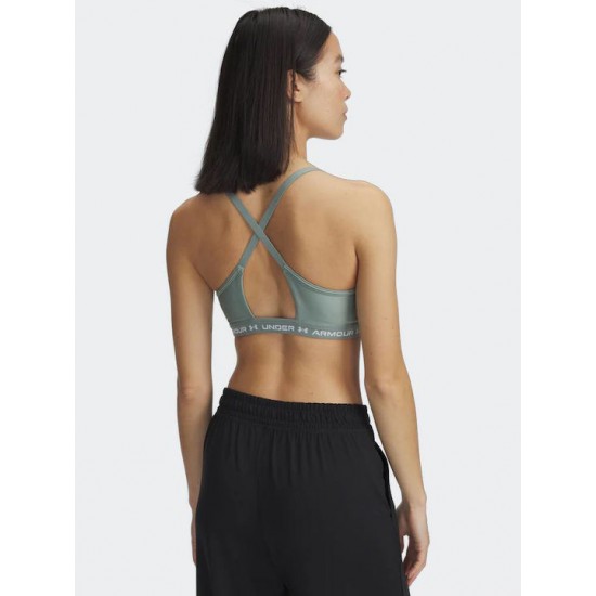 Under Armour Crossback Low Bra Γυναικείο Μπουστάκι Πράσινο 1386424-348 Under Armour Crossback Low Bra Γυναικείο Μπουστάκι Πράσινο 1386424-348