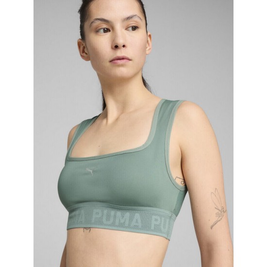 Puma Γυναικείο Αθλητικό Μπουστάκι Πράσινο 526783-30 Puma Γυναικείο Αθλητικό Μπουστάκι Πράσινο 526783-30