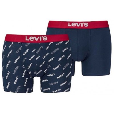 Levi's Ανδρικά Μποξεράκια Κόκκινα 2Pack 701227428-004