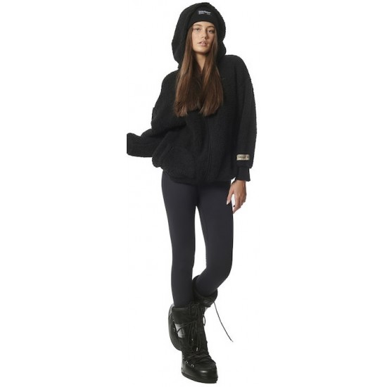 Body Action Γυναικείο Cropped Κολάν Ψηλόμεσο Μαύρο 011320 black