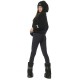 Body Action Γυναικείο Cropped Κολάν Ψηλόμεσο Μαύρο 011320 black