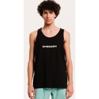 Emerson Ανδρικό Αμάνικο Μπλουζάκι Μαύρο 251.em37.09  black