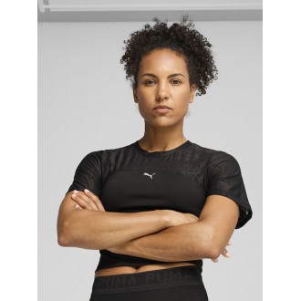 Puma Γυναικεία Μπλούζα με Δαντέλα Μαύρη 526776-01