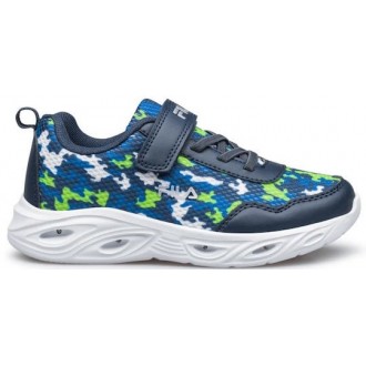 Fila Memory Παιδικά Sneakers με Σκρατς & Φωτάκια Μπλε  3AF51010-233