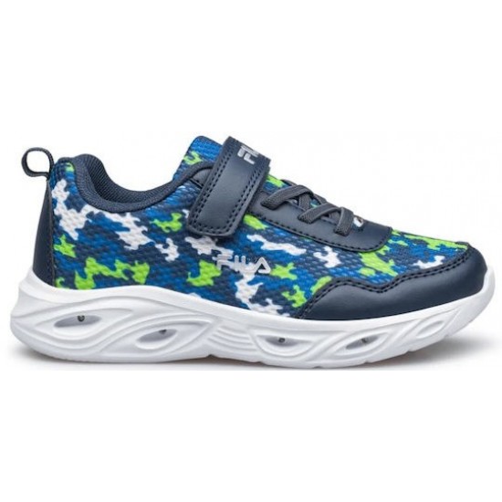 Fila Memory Παιδικά Sneakers με Σκρατς & Φωτάκια Μπλε 3AF51010-233 Fila Memory Παιδικά Sneakers με Σκρατς & Φωτάκια Μπλε 3AF51010-233