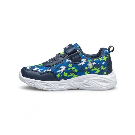 Fila Memory Παιδικά Sneakers με Σκρατς & Φωτάκια Μπλε 3AF51010-233 Fila Memory Παιδικά Sneakers με Σκρατς & Φωτάκια Μπλε 3AF51010-233