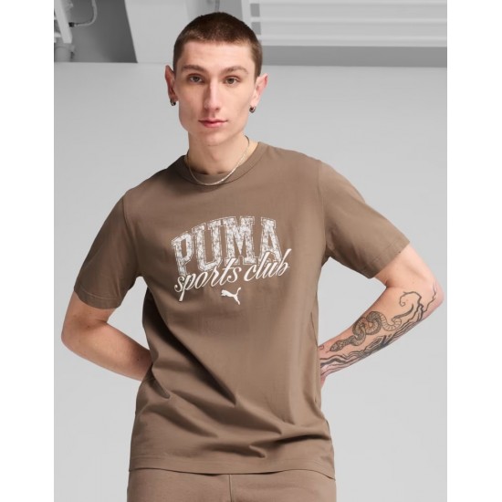 Puma Μπλούζα Κοντομάνικη Καφέ 684643-93