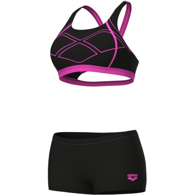 Arena Girl Set Bikini Μπουστάκι Μαύρο 008932-590 black-shoking pink
