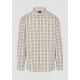 QS by S.Oliver Regular fittextured check cotton shirt 2164616-90N0 QS by S.Oliver Regular fittextured check cotton shirt 2164616-90N0