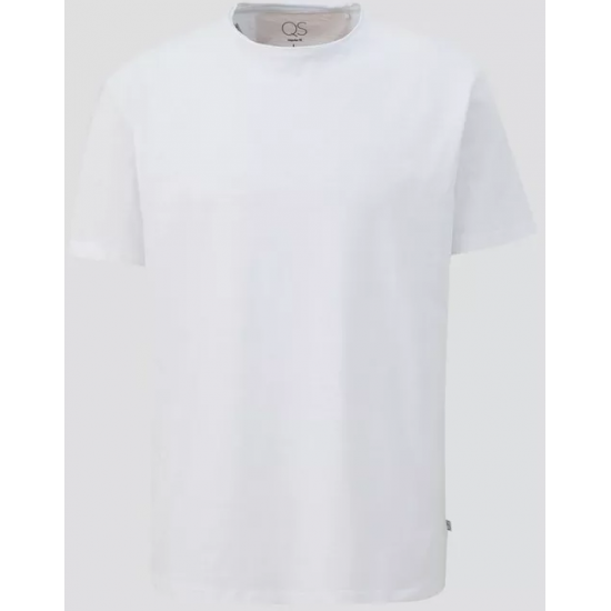 QS by S.Oliver Men Cotton Classic Τ-Shirt 2141633-0100 QS by S.Oliver Men Cotton Classic Τ-Shirt 2141633-0100