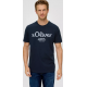S.Oliver Men Cotton Classic T-shirt with a logo print 2139909-59d1 S.Oliver Men Cotton Classic T-shirt with a logo print 2139909-59d1