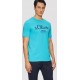 S.Oliver Men Cotton Classic T-shirt with a logo print 2139909-62d1 S.Oliver Men Cotton Classic T-shirt with a logo print 2139909-62d1